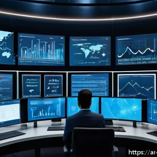 Home 17 미디어기술사와 정보보안 - A modern Middle Eastern cybersecurity operations center with diverse Arab professionals wearing busi...