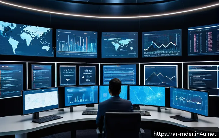 미디어기술사와 정보보안 - A modern Middle Eastern cybersecurity operations center with diverse Arab professionals wearing busi...